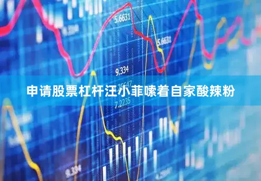申请股票杠杆汪小菲嗦着自家酸辣粉