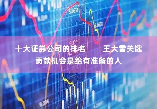 十大证券公司的排名        王大雷关键贡献机会是给有准备的人